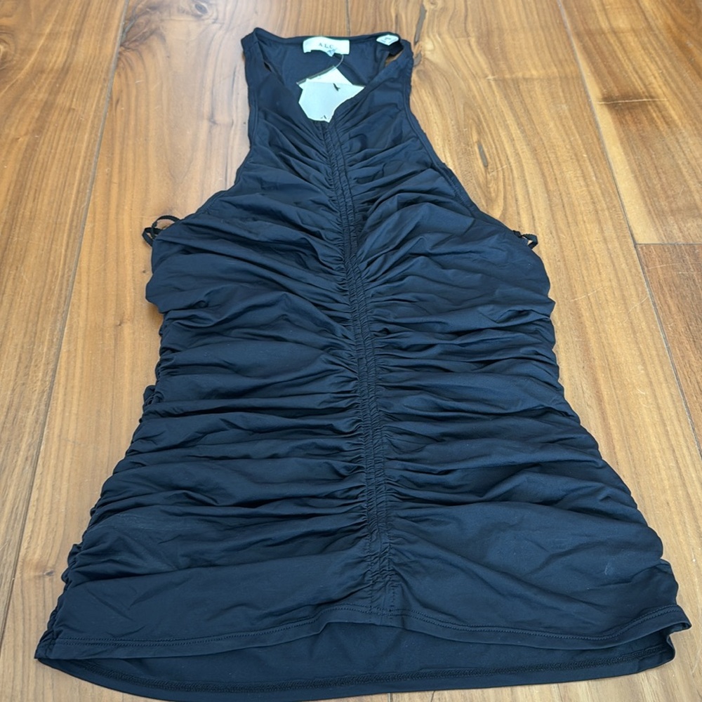 ALC ADLEY RUCHED Sleeveless Top  TANK Size small S NWT - Picture 6 of 8